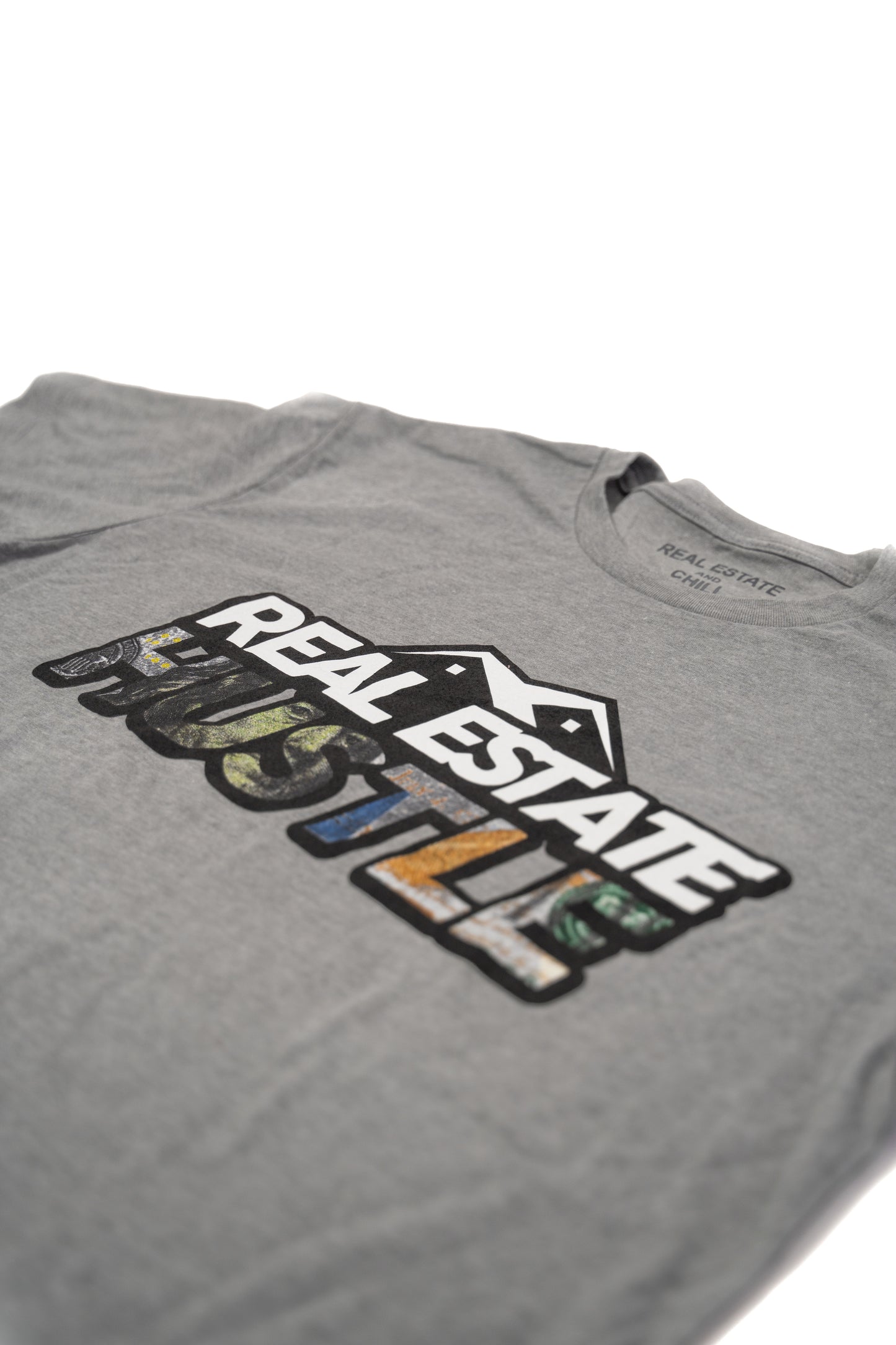 Grey Real Estate Hustle T-Shirt