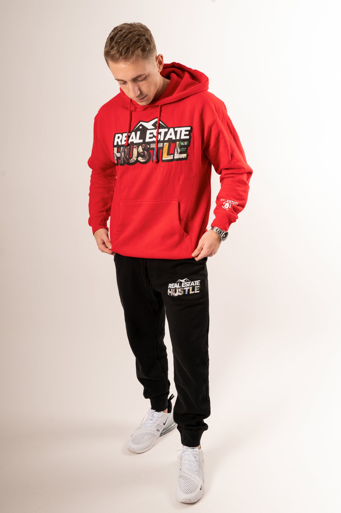 Red Real Estate Hustle Hoodie