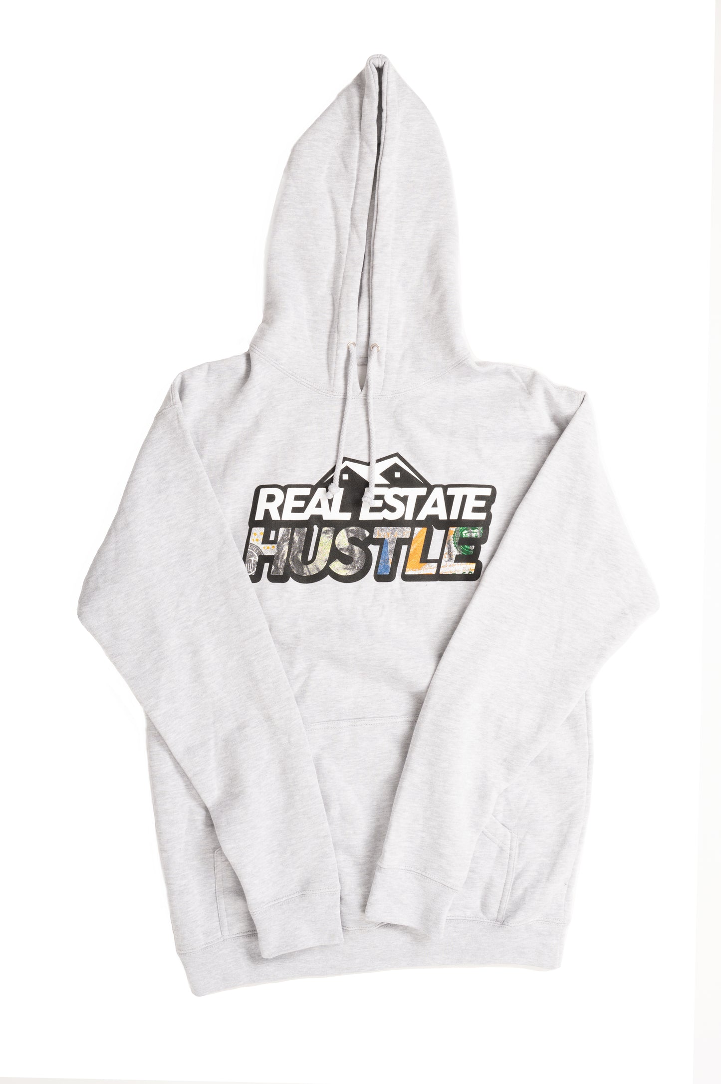Grey Real Estate Hustle Hoodie