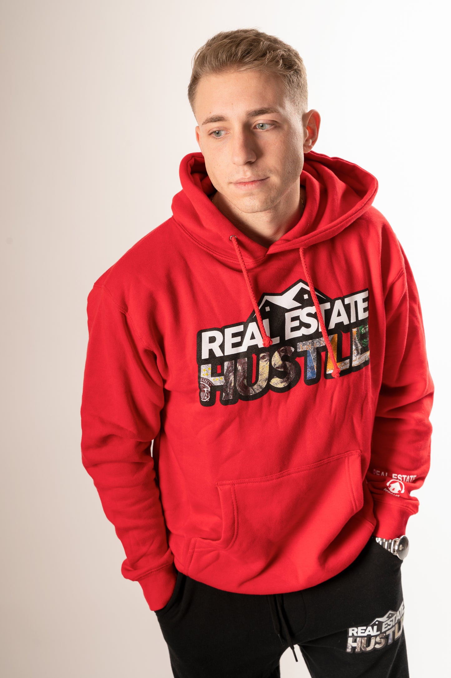 Red Real Estate Hustle Hoodie