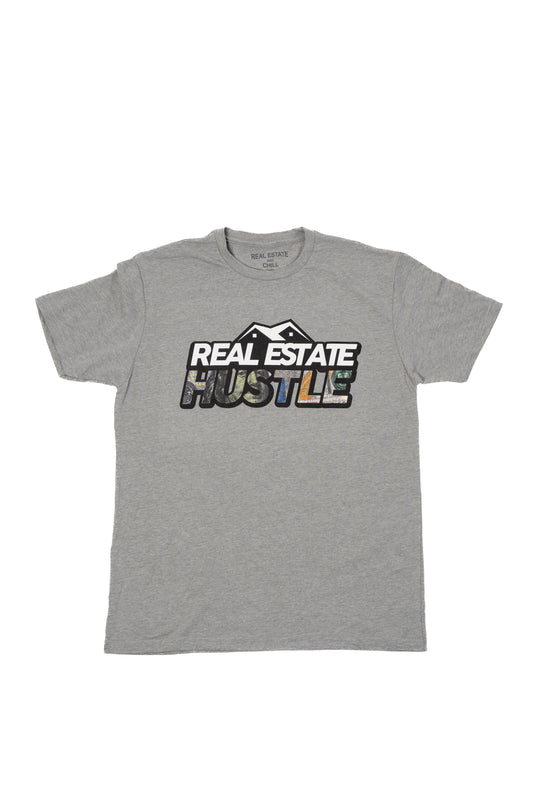 Grey Real Estate Hustle T-Shirt