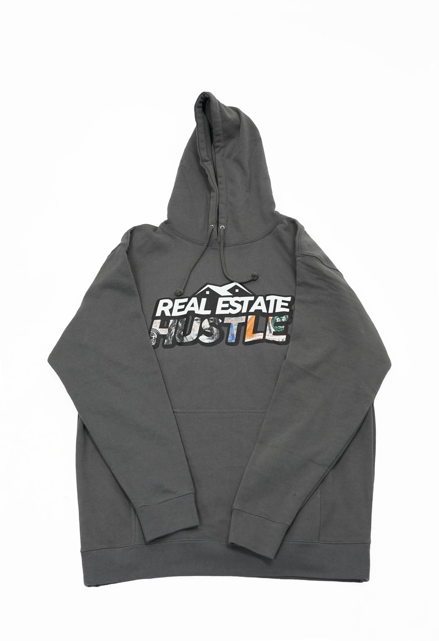 Charcoal Gray Real Estate Hustle Hoodie