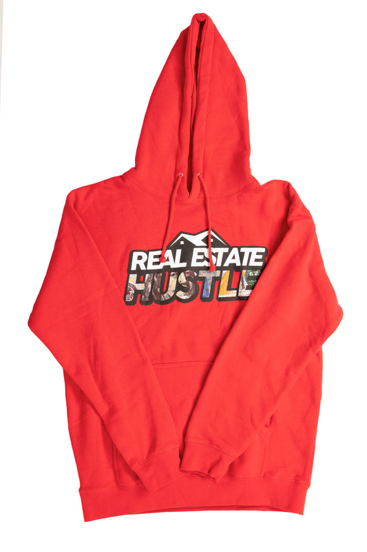 Red Real Estate Hustle Hoodie